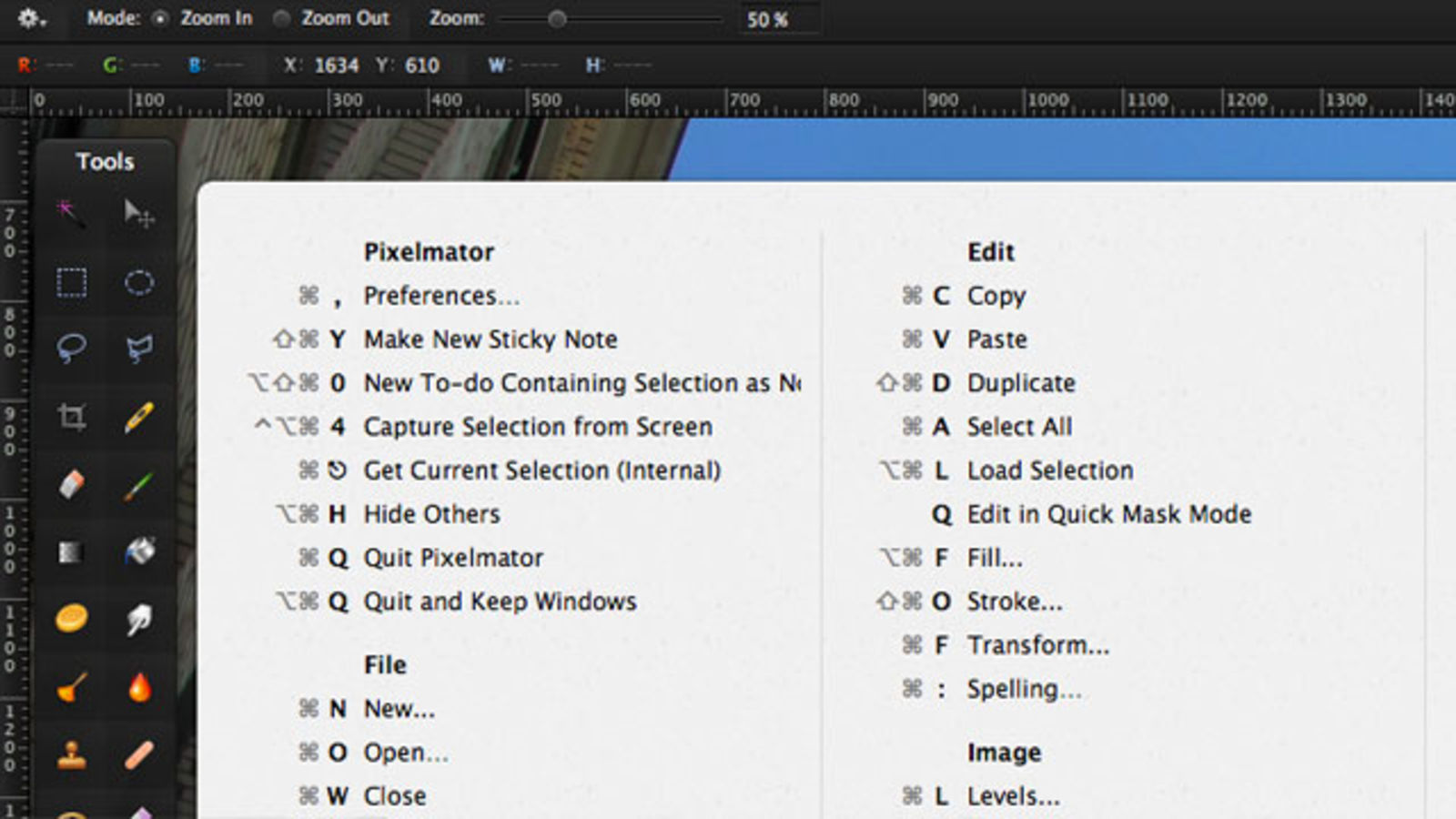 Create keyboard app shortcut mac